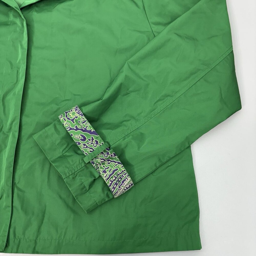 Chico’s Short Jacket Snap Front Lightweight Pockets Green Womens 3 US L - Picture 5 of 11